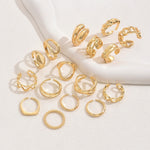 Load image into Gallery viewer, 16pc Adjustable Geometric Ring Set