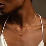 Load image into Gallery viewer, Amere Baguette Necklace