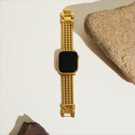 Load image into Gallery viewer, Modern Stainless Steel Beaded Apple Watch Bands for Women