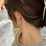 Load image into Gallery viewer, Irregular Hoop Earrings Asymmetric Hoop Earrings