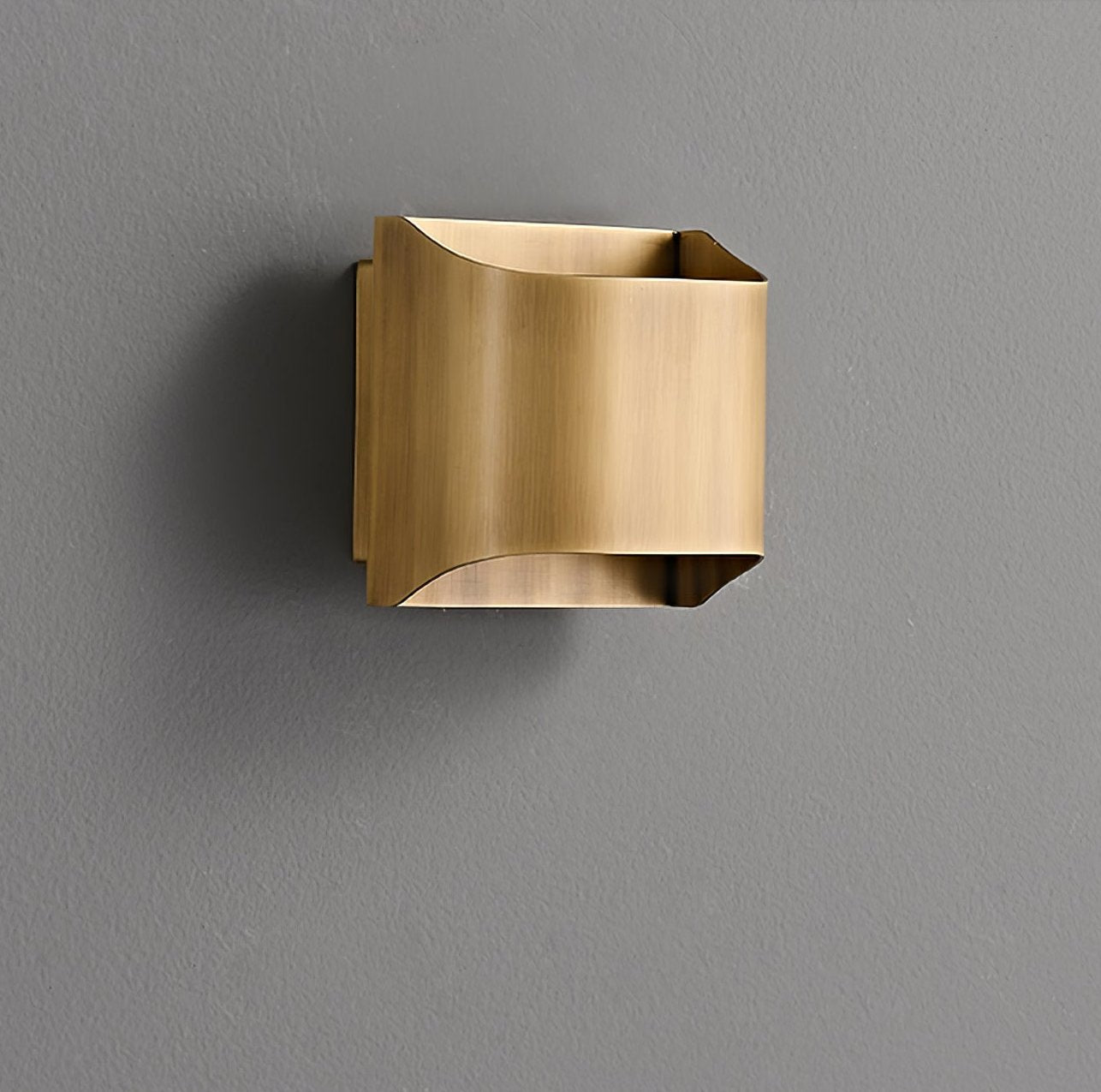 Circular Brass Nordic Inspired Wall Sconce