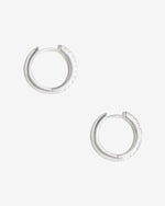 Load image into Gallery viewer, Manda Tiny Pave Silver Huggies