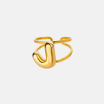Load image into Gallery viewer, Puffy Letter Ring