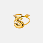 Load image into Gallery viewer, Puffy Letter Ring