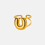 Load image into Gallery viewer, Puffy Letter Ring