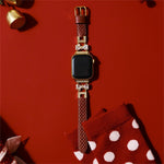 Load image into Gallery viewer, Luxury Leather Apple Watch Bands for Women