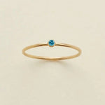 Load image into Gallery viewer, Dainty Treasure Birthstone Ring