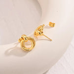Load image into Gallery viewer, 14k Dainty Dual Hoop Earrings