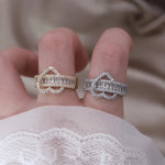 Load image into Gallery viewer, 14k Lovers Loop Diamond Heart Ring