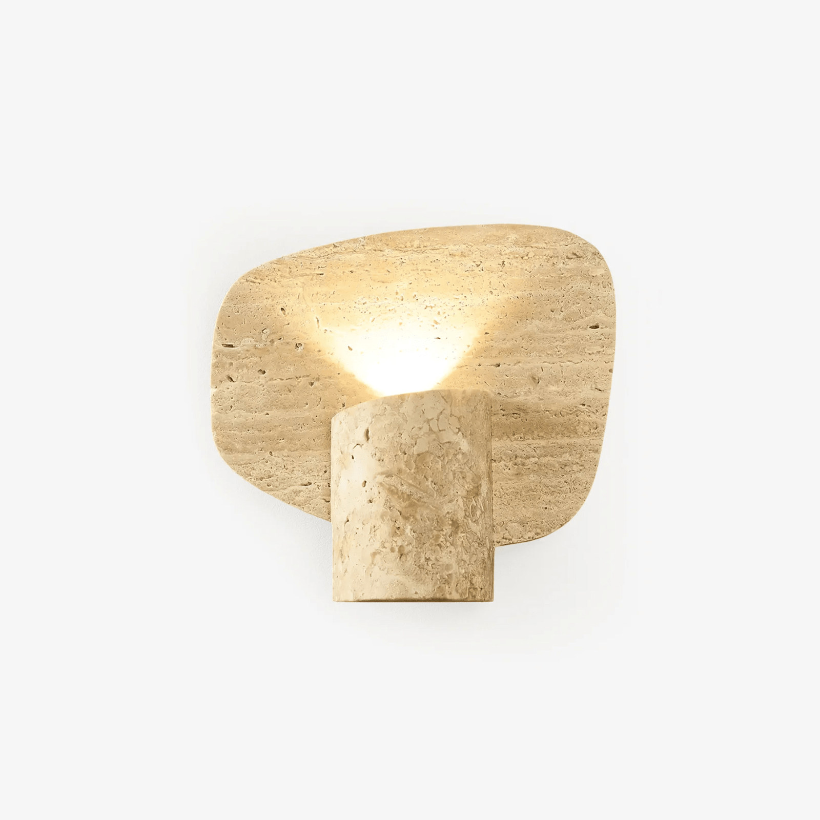Travertine Cylinder Contemporary Wall Light