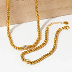 Load image into Gallery viewer, 18k Beaded Diamond Center Necklace and Bracelets