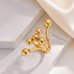 Load image into Gallery viewer, 18k Bold Layered Ball Wrap Ring