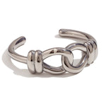Load image into Gallery viewer, 18k Chunky Buckle Open Bangle Bracelet
