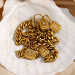 Load image into Gallery viewer, 18k Cuban North Star Tarot Necklace and Earring