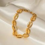 Load image into Gallery viewer, 18k Dainty Cowrie Shell Bracelet