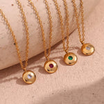 Load image into Gallery viewer, Dainty Lunéa Birthstone Necklace