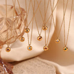 Load image into Gallery viewer, Dainty Lunéa Birthstone Necklace