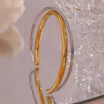 Load image into Gallery viewer, 18k Intersect Cross Cuff Bracelet