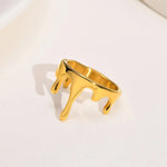 Load image into Gallery viewer, 18k Minimal Melting Ring