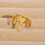 Load image into Gallery viewer, 18k Minimal Melting Ring