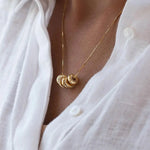 Load image into Gallery viewer, 18k Personalized Name Dainty Diamond Disc Necklace