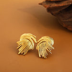 Load image into Gallery viewer, 18k Spiraling Braided Dainty Earrings