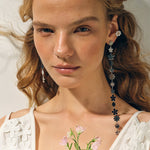 Load image into Gallery viewer, 18k Staggering Floral Earrings