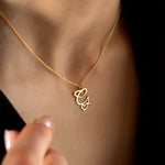 Load image into Gallery viewer, Dainty Heart Letter Initial Necklace
