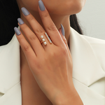 Load image into Gallery viewer, Parallel 3 Pearl Ring