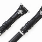 Load image into Gallery viewer, Elegant Leather Floral Apple Watch Bands for Women