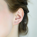 Load image into Gallery viewer, Custom Name Stud Earrings Minimalist Earrings