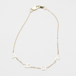 Load image into Gallery viewer, Gold Name Bracelet Personalised Initial Bracelet