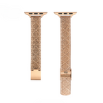 Load image into Gallery viewer, Luxury Stainless Steel Diamond Textured Apple Watch Bands for Women