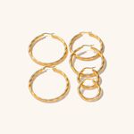 Load image into Gallery viewer, Zephy Twisted Hoop Earrings