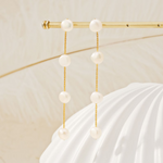 Load image into Gallery viewer, Pearl Drop Statement Earrings Long Pearl Drop Earring