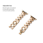 Load image into Gallery viewer, Luxury Stainless Steel Geo Apple Watch Bands for Women