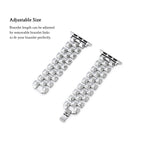 Load image into Gallery viewer, Luxury Stainless Steel Diamond Apple Watch Bands for Women