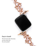 Load image into Gallery viewer, Bold Copper Flower Apple Watch Bands for Women