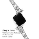 Load image into Gallery viewer, Sleek Rhinestone Apple Watch Bands for Women