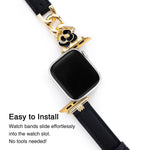 Load image into Gallery viewer, Bold Leather Chain Apple Watch Bands for Women