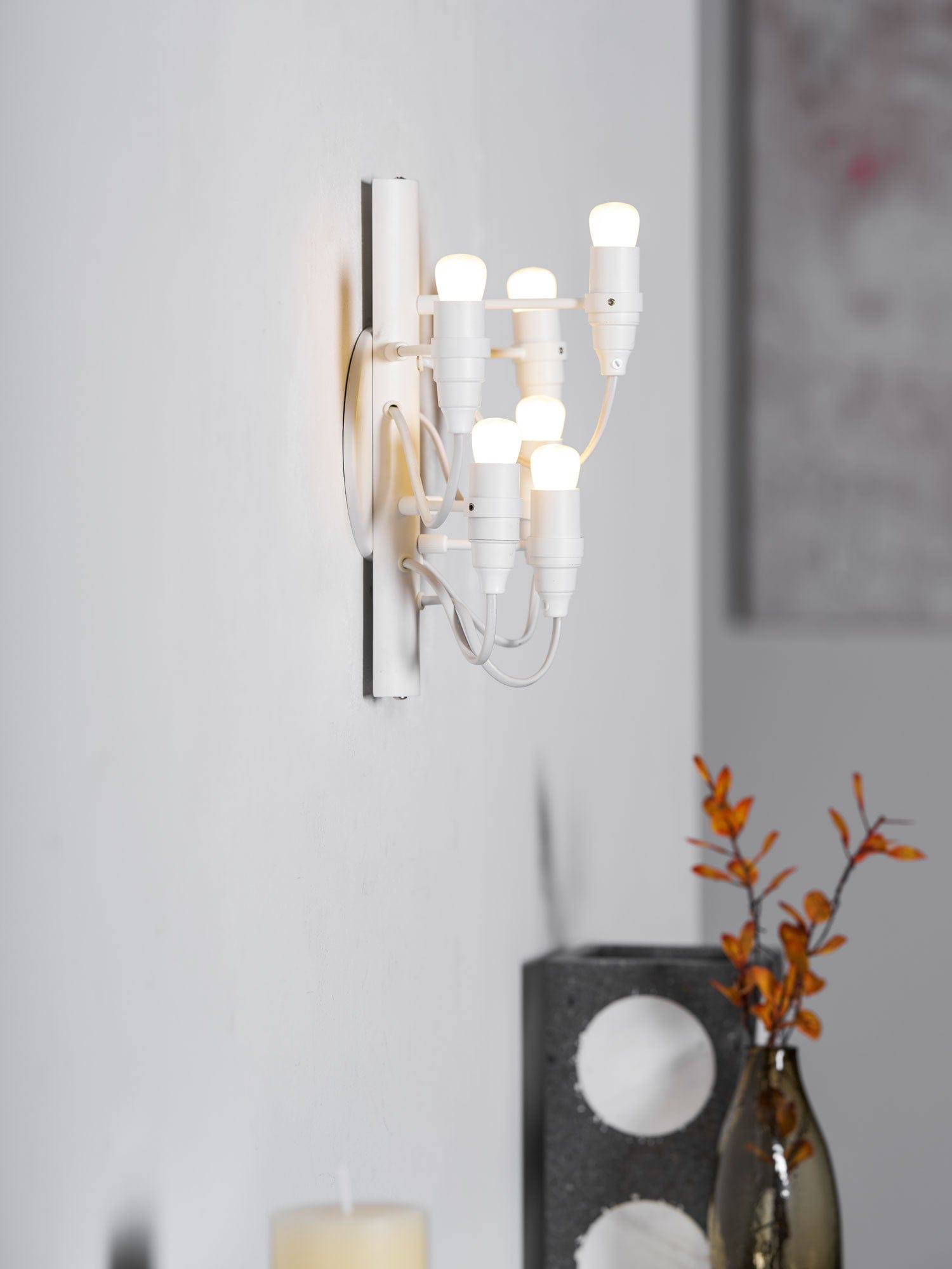 Mirror Polished Steel Contemporary Wall Lamp