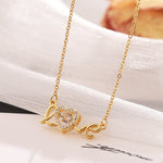 Load image into Gallery viewer, Love Spelled Pendant Necklace