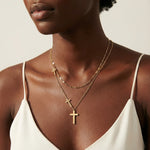 Load image into Gallery viewer, Divine Layers Cross Necklace Set