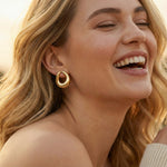 Load image into Gallery viewer, Golden Loop Studs
