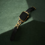 Load image into Gallery viewer, Bold Leather Chain Apple Watch Bands for Women