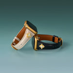 Load image into Gallery viewer, Elegant Leather Floral Apple Watch Bands for Women