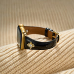 Load image into Gallery viewer, Elegant Leather Floral Apple Watch Bands for Women