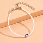 Load image into Gallery viewer, Evil Eye Bead Bracelet Evil Eye Pearl Bracelet