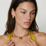Load image into Gallery viewer, Sunshine Smiley Layered Necklace