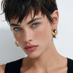 Load image into Gallery viewer, Golden Loop Studs